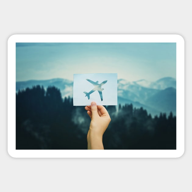 holding plane icon Sticker by 1STunningArt